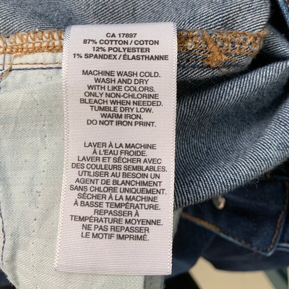 Gap 1969 Resolution Real Straight 33 / 16 Reg blue jeans - Picture 13 of 15